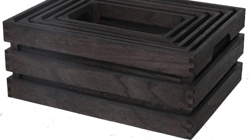 Set of 5 Nesting Wooden Crates Review