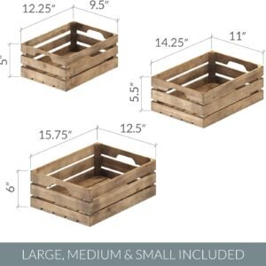 Barnyard Designs Set of 3 Wooden Crates Review