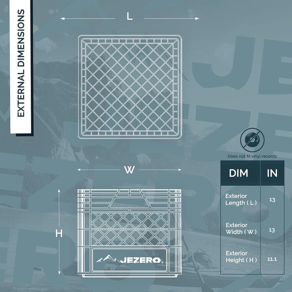 Jezero MC-16-S2 Multi-Purpose Milk Crate